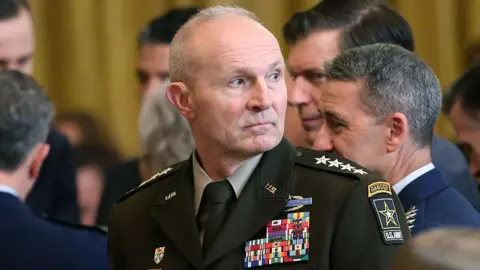 Army Chief of Staff Randy George wearing a military uniform during an event at the White House