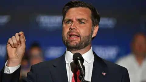 Getty Images JD Vance speaking in Pennsylvania 