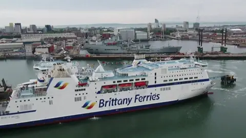 The Brittany Ferries ship Mont St Michel