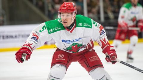 Ben Davies in action for Cardiff Devils