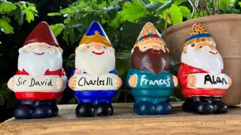 Gnomes at the Chelsea Flower Show.