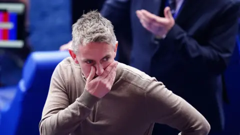 Zac Goodwin/PA Wire Ipswich Town manager Kieran McKenna celebrates their side’s promotion to the Premier League