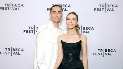 Getty Images (L-R) Ivan Beerkus and Angela Nikolau attend Netflix's Skywalkers: A Love Story Tribeca Film Festival Premiere at AMC Lincoln Square Theater on June 12, 2024 in New York City. 