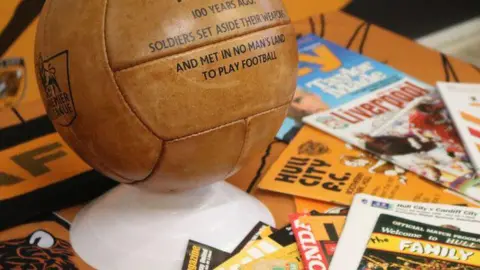 Hull City Hull City memorabilia on display 