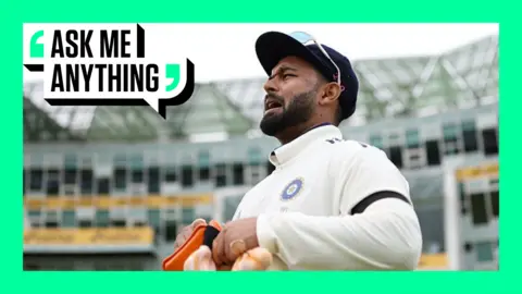 Rishabh Pant with an Ask Me Anything border around him