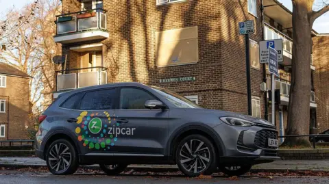 Getty Images A zipcar sits in its bay on December 03, 2025 in London