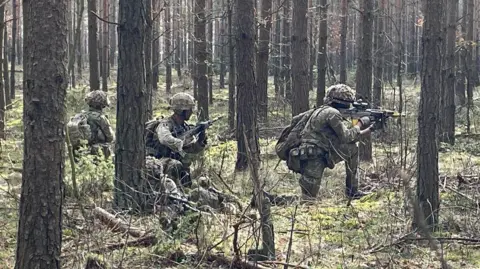 The Royal Anglians train to respond to an ambush