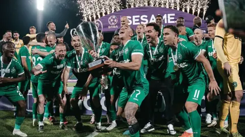 Ludogorets celebrate