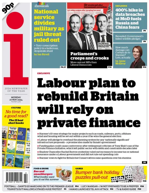 The headline on my front page read: "Labor plans to rebuild Britain will depend on private finance"