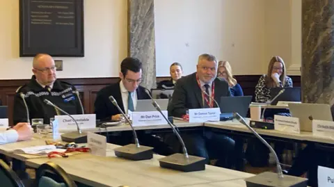 Chief constable Mark Roberts and Police and Crime Commmissioner Dan Price