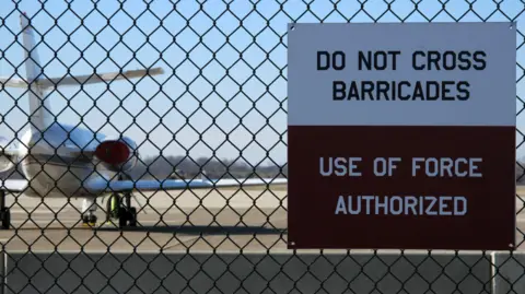 Getty Images Perimeter marker at Dover Air Force Base