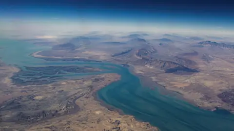Reuters Aeriel shot of the Strait of Hormuz.