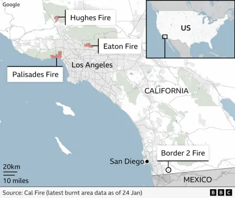 Los Angeles Area map of the wild