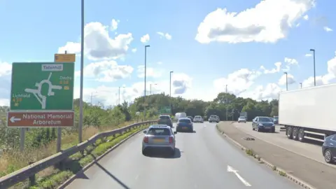 View of the interchange from Parkway