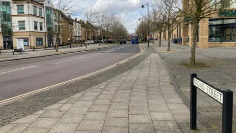 Jozef Hall/BBC General view of central Cambourne