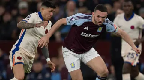 Action from a Chelsea v Aston Villa Premier League match