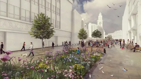 Sheffield City Council Artist's impression of Fargate