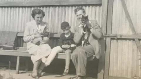 Doris Maslen An old photograph of Doris Maslen in her younger years, with her family