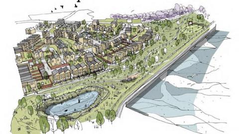 Artist's impression of the proposed Marina Village development in Barrow