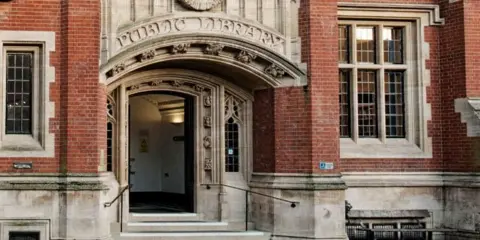 BBC The entrance of Ipswich County Library.