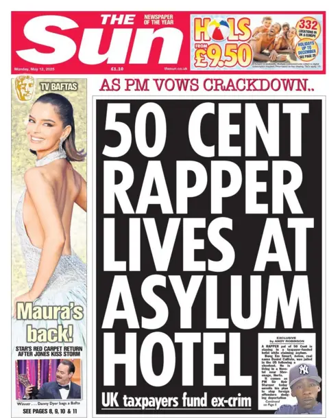 Sun front page on Monday 12 May 2025