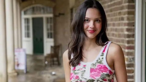 Olivia Rodrigo poses outside The Old Kitchen of the 17th Century stately home, Kenwood House