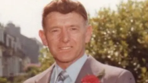 Police Scotland murder victim George Murdoch, wearing a suit