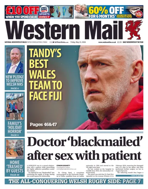 Western Mail Western Mail front page