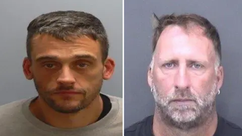 NCA Mugshots of Neil Pinchbeck and Ricky Platt.