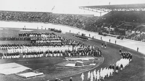 Getty Images Opening ceremony of the 1924 Summer Olympics