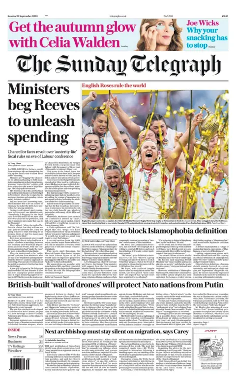  “Ministers beg Reeves to unleash spending”.