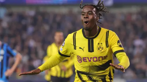 Borussia Dortmund winger Jamie Gittens