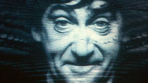 A close up of Patrick Troughton as The Doctor.