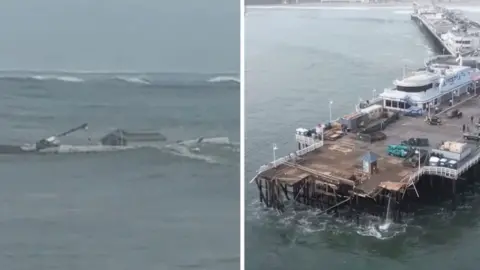 Santa Cruz wharf collapses