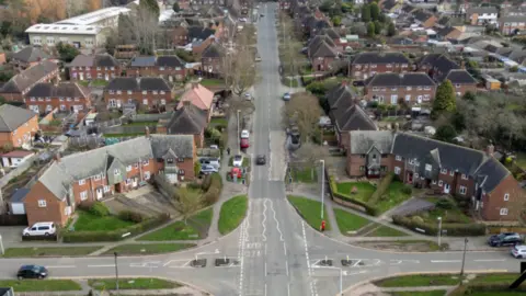 Charnwood Borough Council Crossroad from the sky