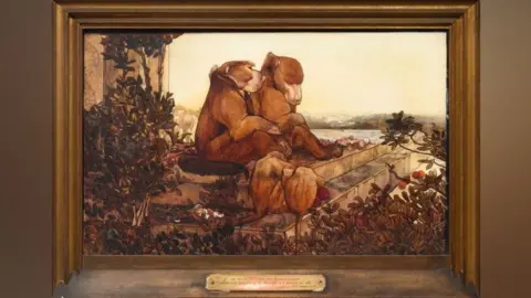 Roseberys The Cold Lairs, by Maurice Detmold, depicts monkeys from The Jungle Book, in the ruined city of the Bandar-log