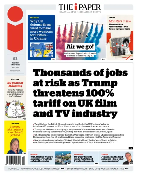  "Thousands of jobs at risk as Trump threatens 100% tariff on UK film and TV industry."