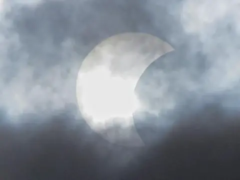 BBC Weather Watchers/Jack March Dornoch view of the eclipse 