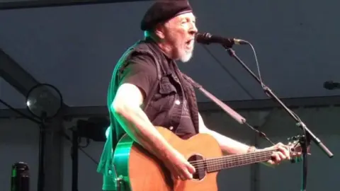 Founder of Fairport Convention songwriter and guitarist Richard Thompson