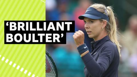 Katie Boulter wins quarter-final against Magdalena Frech at Nottingham Open