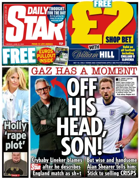 Daily Star: Off his head son