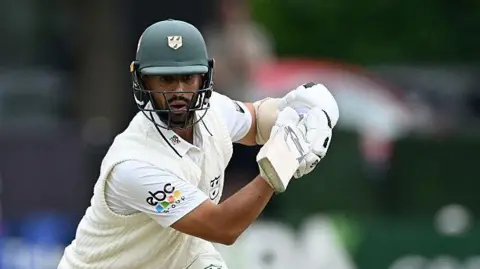 Worcestershire captain Brett D'Oliveira batting