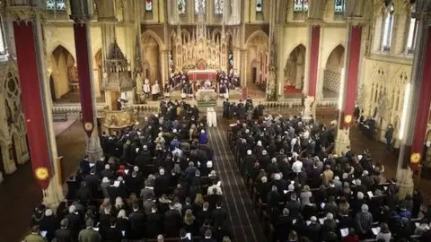 Opus Dei Full pews at Holy Name Church, Manchester