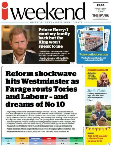  Reform shockwave hits Westminster as Farage routs Tories and Labour and dreams of No 10