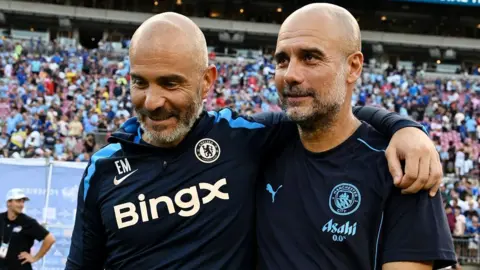 Enzo Maresca and Pep Guardiola