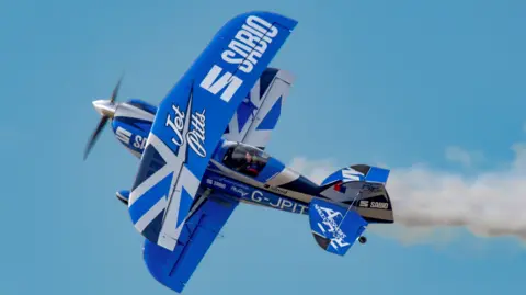 Causeway Coast and Glens Borough Council handout Jet Pitts plane 