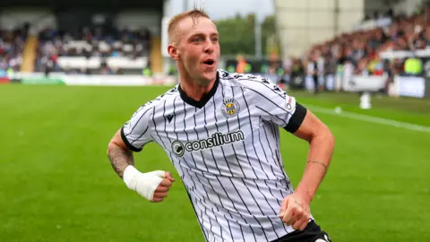 St Mirren's Killian Phillips celebrates