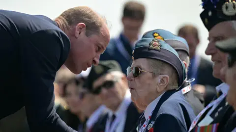 Prince William meeting a D-Day veteran