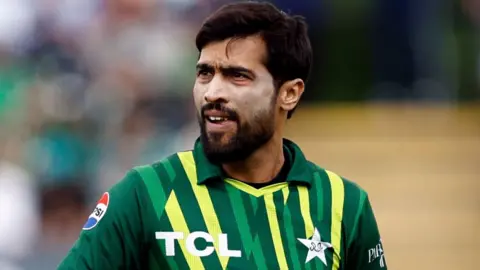 Mohammad Amir playing for Pakistan