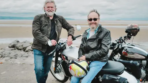 The late Dave Myers, pictured right alongside fellow Hairy Biker Si King